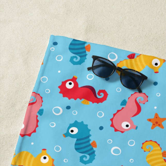 Serviette De Plage Seahors Motif sans voile (En situation)