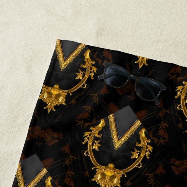 Serviette De Plage Sébastien Élégance baroque (En situation)