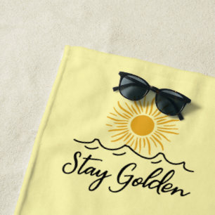 Serviette De Plage Séjour Golden Beach Towel - Soft, élégant & Sun