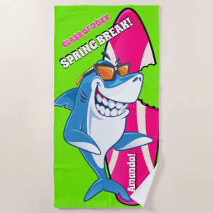 Serviette De Plage Semaine du requin congé de printemps