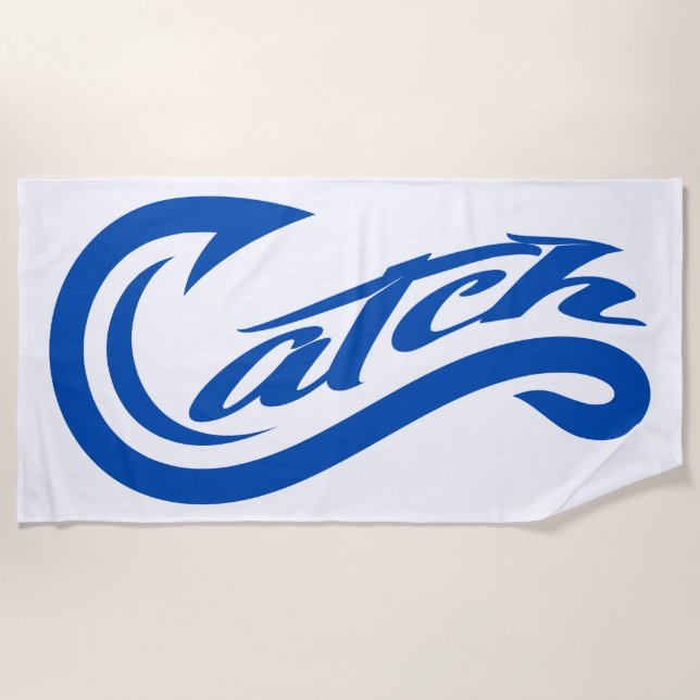 Serviette De Plage Serviette. Attrapez. Tout. Partout. (Devant)