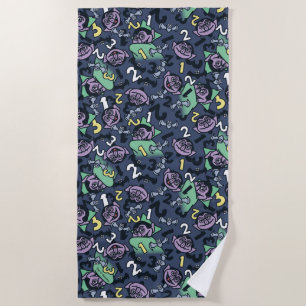 Serviette De Plage Sésame Sésame   Count von Count Doodle Motif