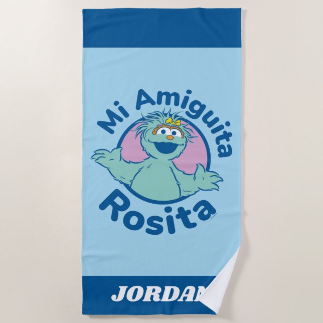 Serviette De Plage Sesame Street | Mi Amiguita Rosita (Devant)