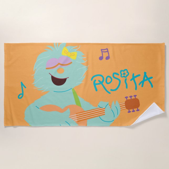 Serviette De Plage Sesame Street | Rosita Playing Guitar (Devant)