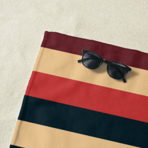 Serviette De Plage Seventies Stripes