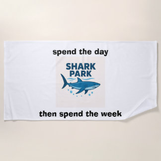 Serviette De Plage shark park beach towel