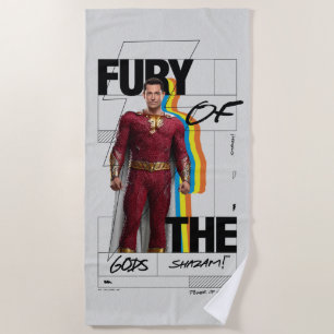 Serviette De Plage SHAZAM ! Furie des dieux   Art de style d'album ré