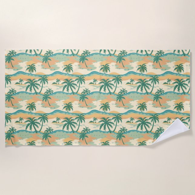 Serviette De Plage Si l'océan arrive à se calmer, vous aussi vous le  (Devant)