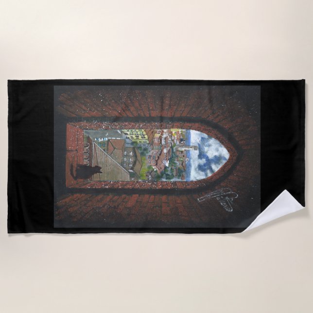 Serviette de plage "Siena From the Tower" (Devant)