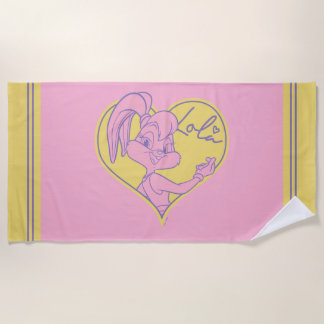 Serviette De Plage Signature Lola Heart