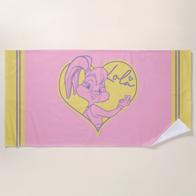 Serviette De Plage Signature Lola Heart (Devant)