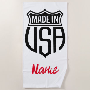 Serviette De Plage Signet Fabriqué aux États-Unis Thunder_Cove