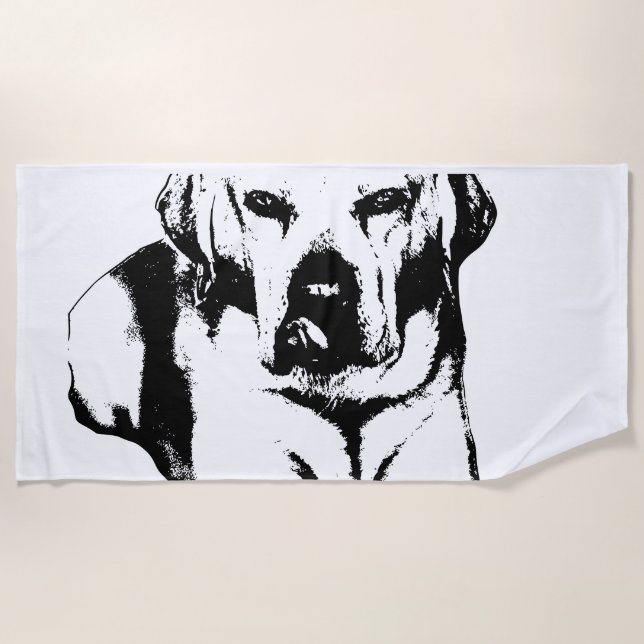 Serviette De Plage Silhouette (Devant)
