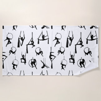 Serviette De Plage Silhouettes Lyra Aérialist