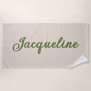 Serviette De Plage Simple Soirée verte tendance + Soirée de mariage b