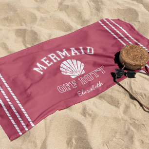 Serviette De Plage Sirène hors service personnalisée