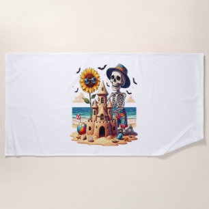 Serviette De Plage Skeleton cool à la plage