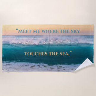 Serviette de plage "Sky Meets the Sea"