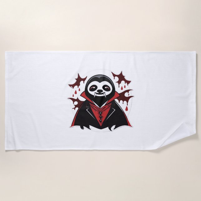 Serviette De Plage Sloth vampire Classic T-Shirt_1 (Devant)