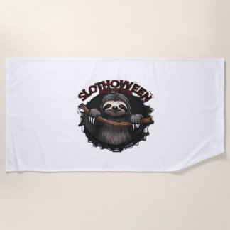 Serviette De Plage Slothoween Chill And Thrill - Sloth Classique Effr