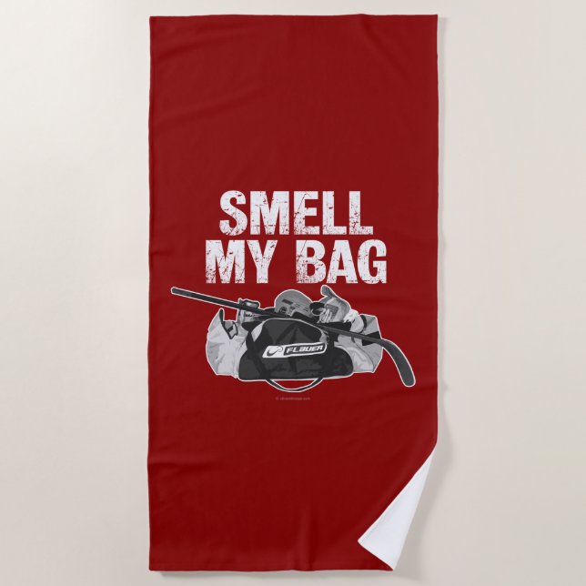 Serviette De Plage Smell My Bag (hockey stench) (Devant)