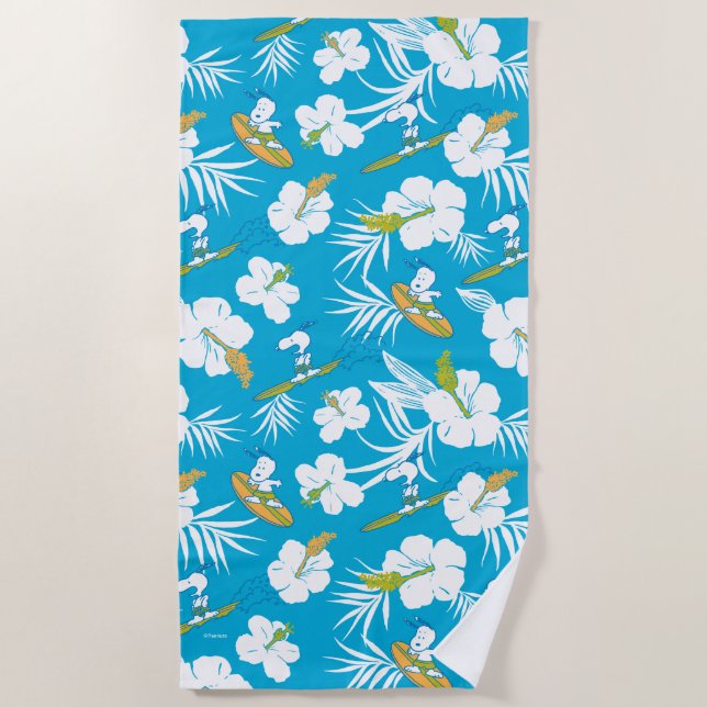 Serviette De Plage Snoopy Brooklyn Beach Motif (Devant)
