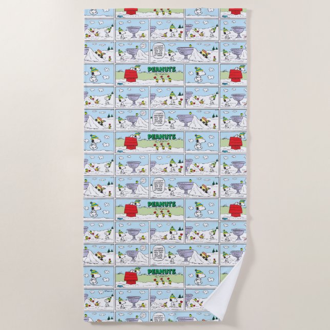 Serviette De Plage Snoopy et l'équipage Zamboni (Devant)