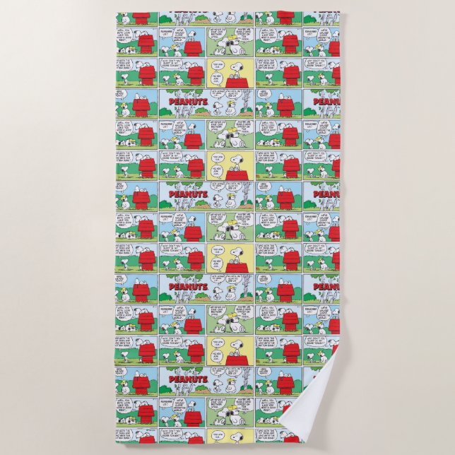 Serviette De Plage Snoopy et ses frères Andy & Olaf (Devant)