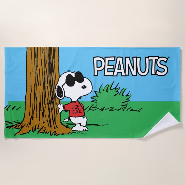 Serviette De Plage Snoopy "Joe Cool" debout (Devant)