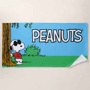 Serviette De Plage Snoopy "Joe Cool" debout