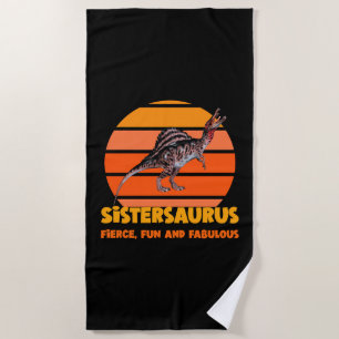 Serviette De Plage Sœurs drôles Sœursaurus Dino Humour pour Sœurs Des