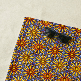 Serviette De Plage Soleil céleste Mandala