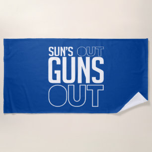 Serviette De Plage Soleil dehors flingues dehors