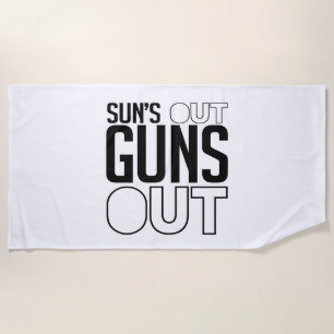 Serviette De Plage Soleil dehors flingues dehors