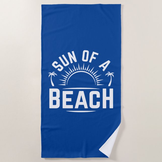 Serviette De Plage Soleil D'Une Plage (Devant)