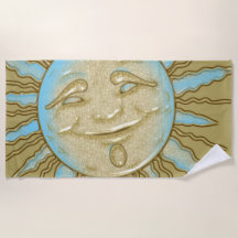 Soleil souriant d'été | Beach Towel