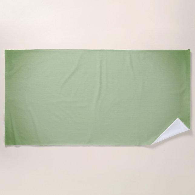 Serviette De Plage Solid Jade Green Celadon (Devant)