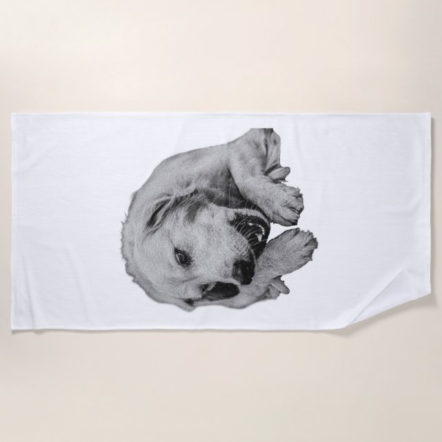 Serviette De Plage Sourires Ensoleillés les Jours de Sable (Devant)
