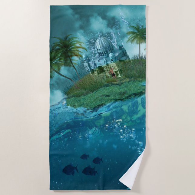 Serviette De Plage Sous-marin 32 Beach Towel (Devant)