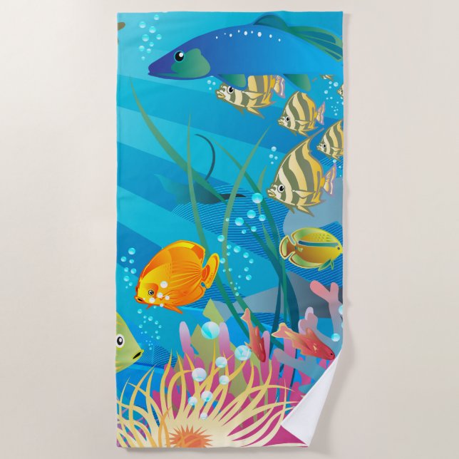Serviette de plage sous-marine 2 (Devant)