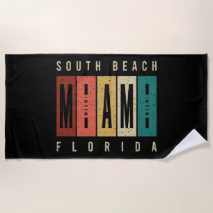 Serviette De Plage South Beach Miami Floride