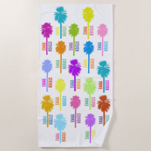 Serviette De Plage Souvenir tropical de vacances de plage de