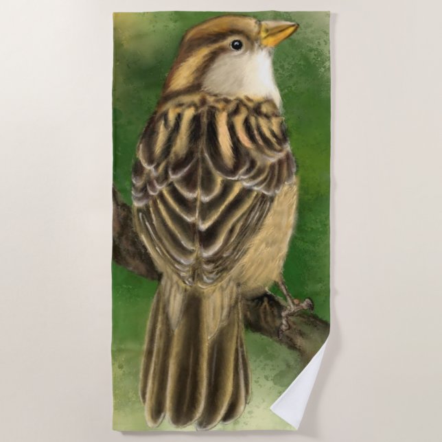 Serviette de plage Sparrow - Little Bird (Devant)