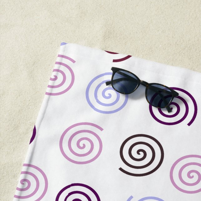 Serviette De Plage Spirales (En situation)
