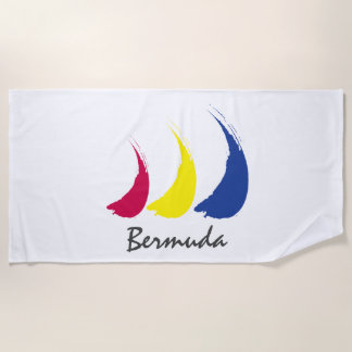 Serviette De Plage Splashy Sails_Paint-The-Wind_Bermuda