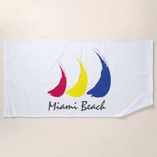 Serviette De Plage Splashy Sails_Paint-The-Wind_Miami Beach