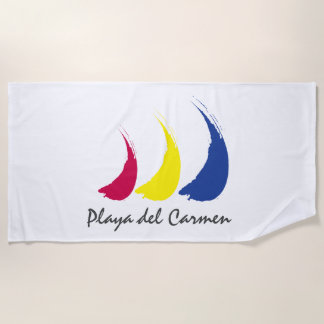 Serviette De Plage Splashy Sails_Paint-The-Wind_Playa del Carmen