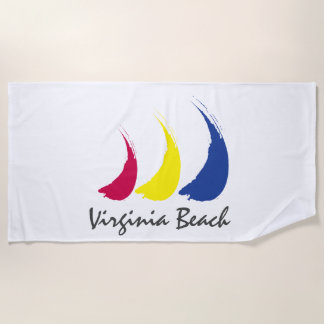 Serviette De Plage Splashy Sails_Paint-The-Wind_Virginia Beach