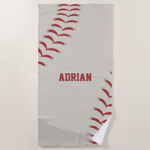 Serviette De Plage Sports de baseball personnalisés
