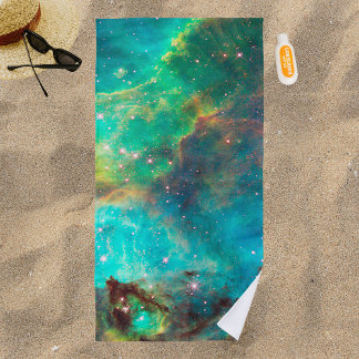 Serviette De Plage Star Cluster NGC 2074 dans Cosmic Cloud